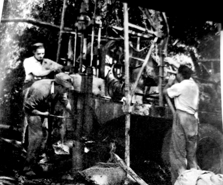 imagen Imagen 2: Perforación en Los Árboles (1950). Fuente: Agua, Vivienda y Salud, Gob. de Mendoza (1950).
