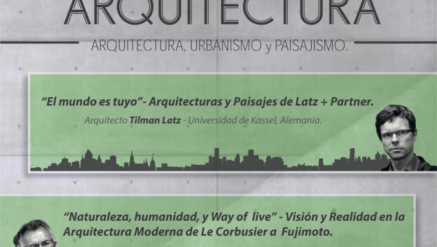 imagen Conferencias sobre Arquitectura, Urbanismo y Paisajismo