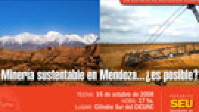 imagen En la UNCuyo debaten sobre minería sustentable en Mendoza